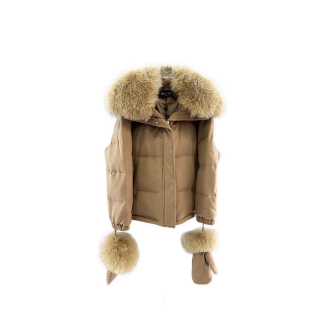 L0r0 P1ana down jacket with fur collar